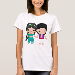 Jasmine and Aladdin Emoji 2 T-Shirt