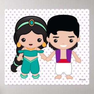 Jasmine and Aladdin Emoji 3 Poster