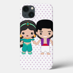 Jasmine and Aladdin Emoji iPhone 13 Case