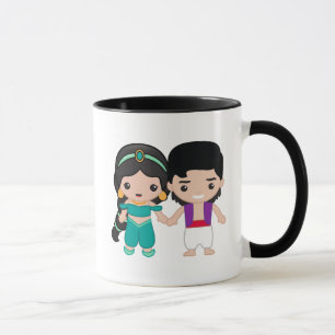 Jasmine and Aladdin Emoji Mug