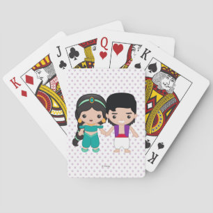 Jasmine and Aladdin Emoji Playing Cards