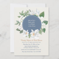 Jasmine and Orchids Botanical Wedding Invitation