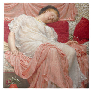 Jasmine (Beautiful Young Sleeping Woman) Tile