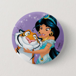 Jasmine Besties Rule 2 Inch Round Button