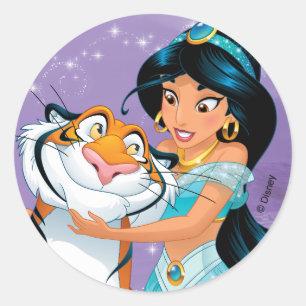 Jasmine   Besties Rule Classic Round Sticker