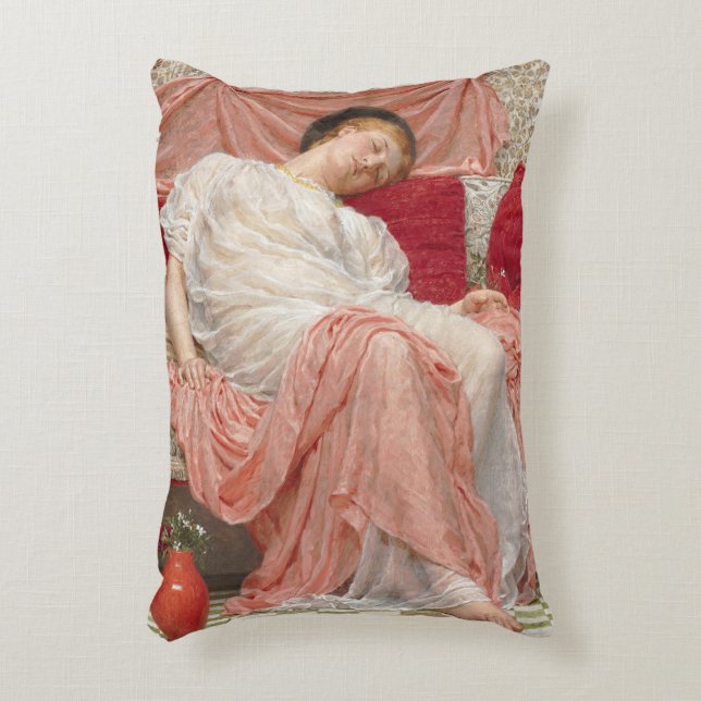 Jasmine by Albert Joseph Moore, Victorian Fine Art Accent Pillow (Front(Vertical))