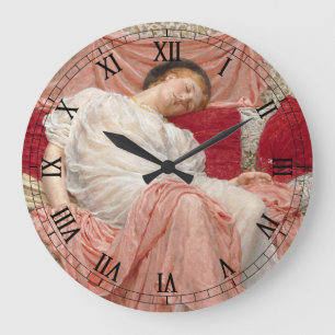 Jasmine by Albert Joseph Moore, Victorian Fine Art Large Clock