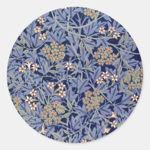Jasmine by William Morris  Classic Round Sticker