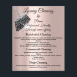 Jasmine Cleaning Service House Keeping Rose Silver Flyer<br><div class="desc">As a cleaning services provider, promoting your business to reach a wider audience and attract more clients is essential. One of the most effective ways to do this is by designing a brochure or flyer that showcases your services and prices in a visually appealing way. A well-designed brochure can help...</div>