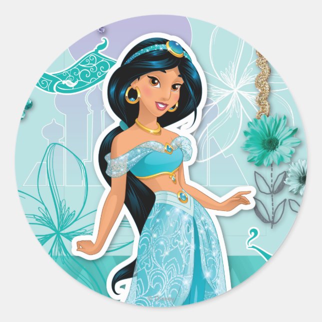 Jasmine - Courageous Classic Round Sticker (Front)