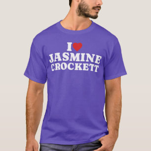 Jasmine Crockett Fan Club I Heart Jasmine Crockett T-Shirt