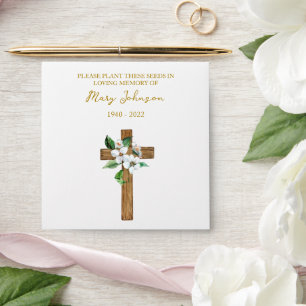 Jasmine Cross Seed Packet Funeral Envelope