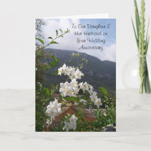 Jasmine Daughter Husband Personalised Anniversary Card