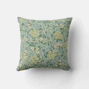 Jasmine famous pattern by William Morris Throw Pillow