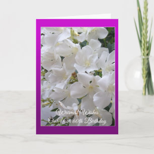 Jasmine Floral Carte personnalisée 60e anniversair