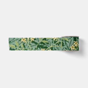 Jasmine Flower Vintage Ornament Illustration Satin Ribbon