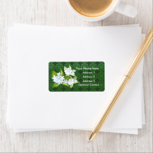 Jasmine Flowers Customizable Label