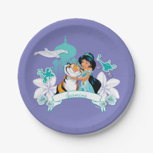 Jasmine - Gentle and Graceful Paper Plate