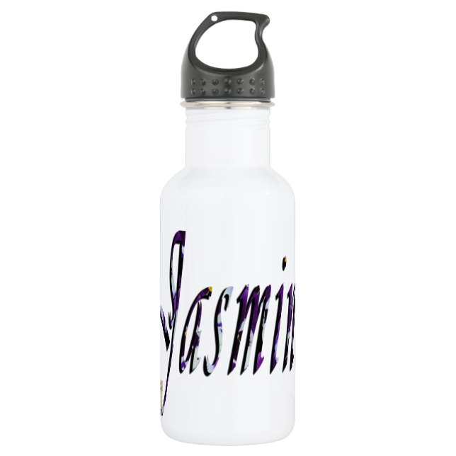 Jasmine, Name, Logo,  Girls Reusable Water Bottle. 532 Ml Water Bottle (Front)