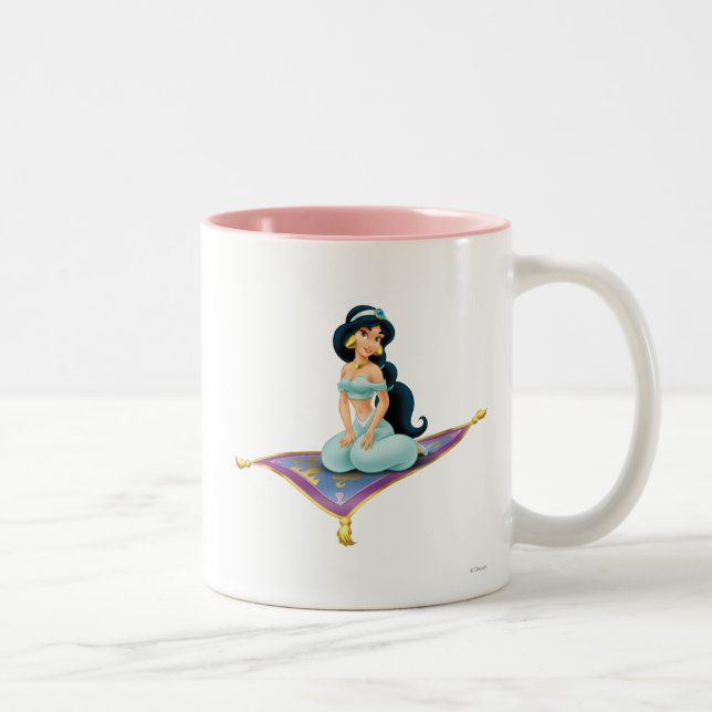 Jasmine on Magic Carpet Two-Tone Coffee Mug (Right)