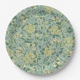 Jasmine, pattern by William Morris, Paper Plate