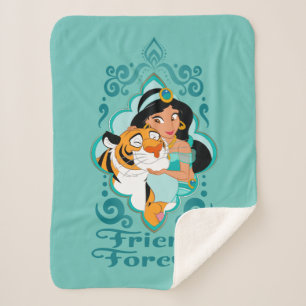 Jasmine & Rajah "Friends Forever" Sherpa Blanket