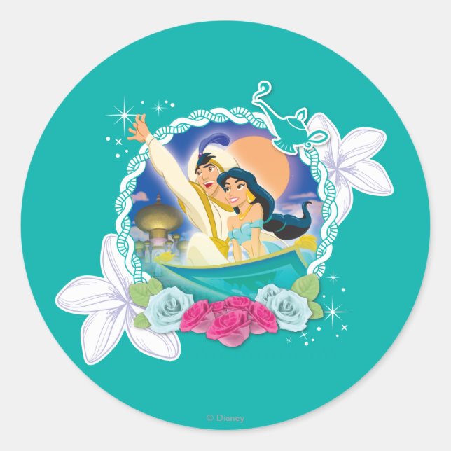 Jasmine - Ready for Adventure! Classic Round Sticker (Front)