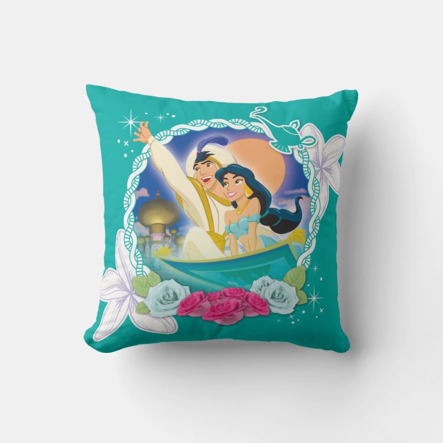 Jasmine - Ready for Adventure! Throw Pillow (Front)