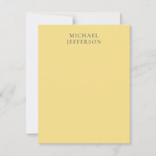 Jasmine & Slate Grey Minimalist Plain Modern Name RSVP Card