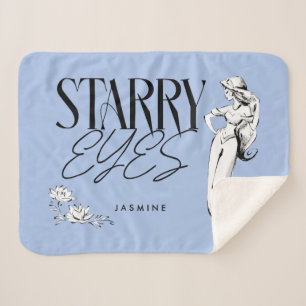 Jasmine   Starry Eyes Sherpa Blanket