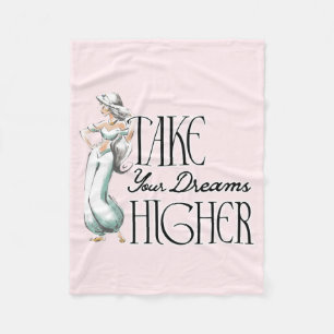 Jasmine   Take Your Dreams Higher Fleece Blanket