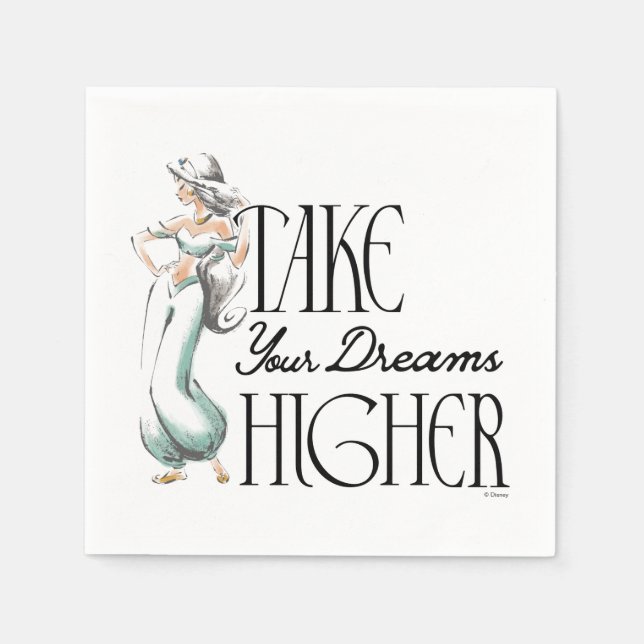 Jasmine | Take Your Dreams Higher Napkin (Front)