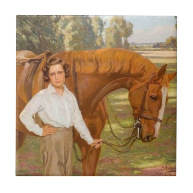 Jasmine the Horse (by Algernon Talmage) Tile (Front)