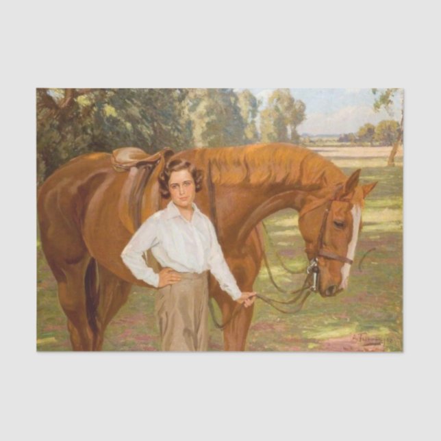 Jasmine the Horse (by Algernon Talmage) Tissue Paper (Front)