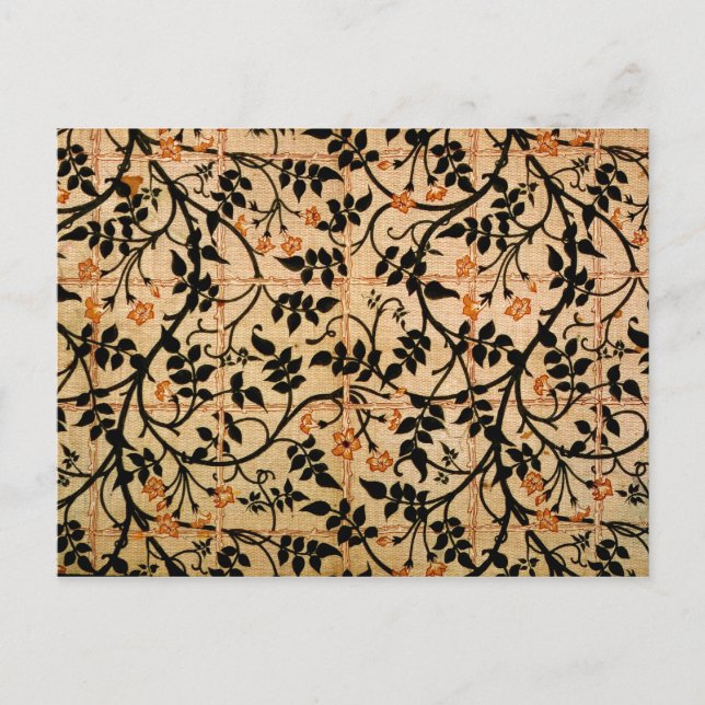 Jasmine trail curtain design, 1868-70 (printed cot postcard (Front)