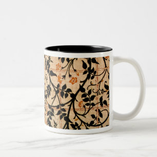 Jasmine trail curtain design, 1868-70 (printed cot Two-Tone coffee mug