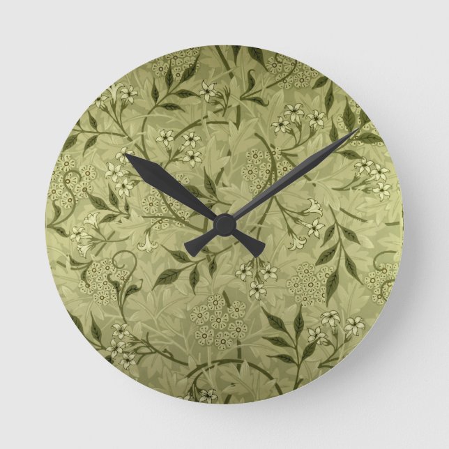 'Jasmine' wallpaper design, 1872 Round Clock (Front)