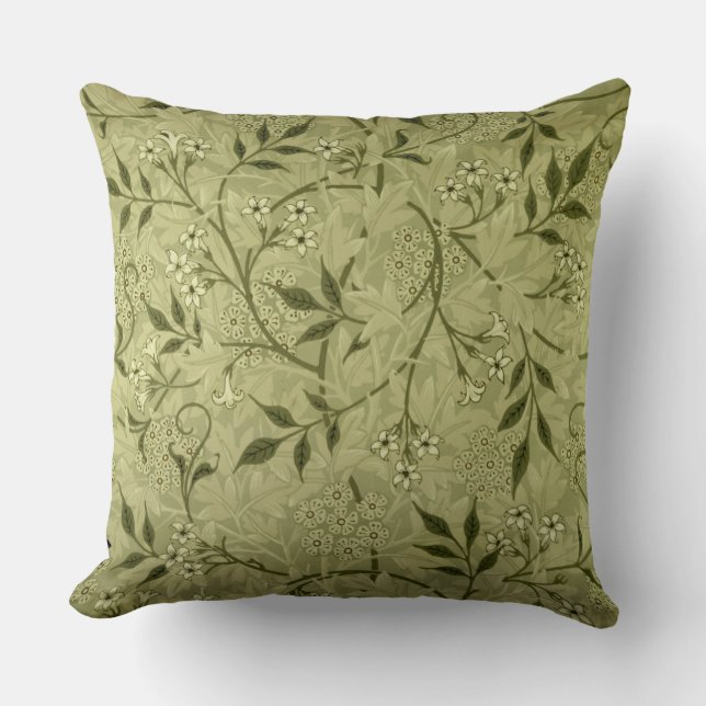 'Jasmine' wallpaper design, 1872 Throw Pillow (Front)