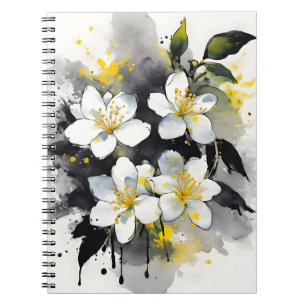 Jasmine - Watercolor flowers Notebook