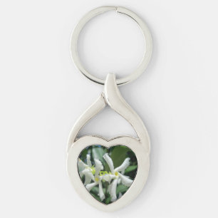 Jasmine White Tubes Flower Keychain