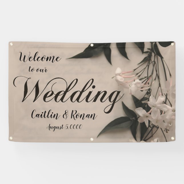 Jasmine with script banner (Horizontal)