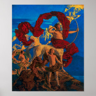 Jason and His Teacher   Maxfield Parrish   Poster