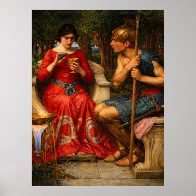 Jason and Medea by John William Waterhouse  Poster (Front)