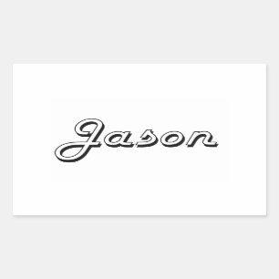 Jason Classic Retro Name Design Sticker
