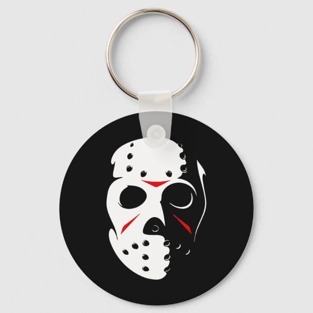Jason Hockey Mask Halloween  Friday 13TH  Keychain (Front)