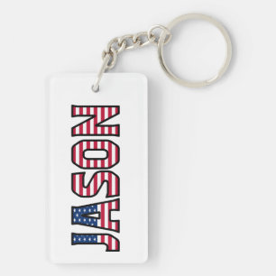 Jason Name Vorname USA Flagge Anhänger Schlüssel Keychain