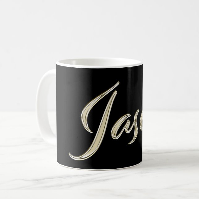 Jason Name whitegold Tasse de thé (Devant gauche)
