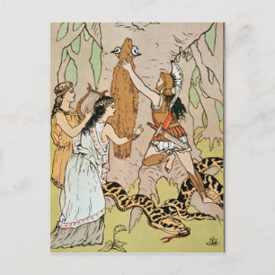 Jason seizing the Golden Fleece Postcard