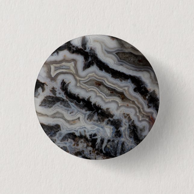 Jasper Agate Mixed Slab 1 Inch Round Button (Front)