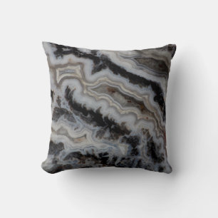 Jasper Agate Mixed Slab Throw Pillow